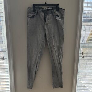 Trendy Gray Denim Pants